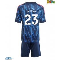 Arsenal Mikel Merino #23 Bortedraktsett Barn 2025-26 Kortermet (+ Korte bukser)